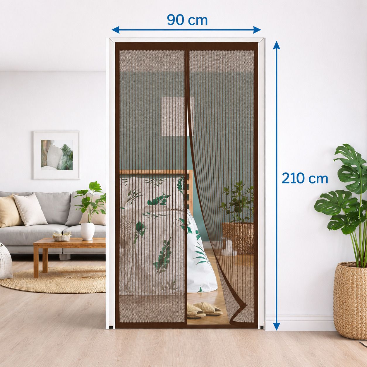 leomates Auto-Closing Magnetic Mosquito Net for Door Machhardani New Model Polyester Washable Adults Mosquito Net-picture-15