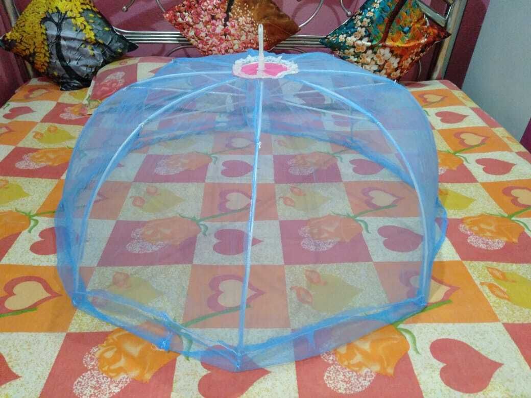 Polyester Infants Washable Eight Stick Baby Mosquito Net Blue Mosquito Net-image-48