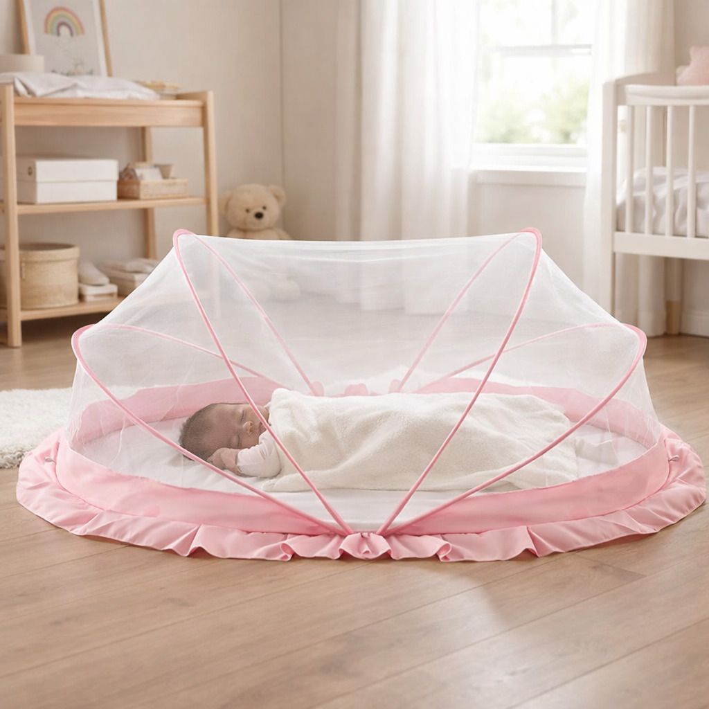 Foldable Baby Mosquito Net Bed For Newborn Baby Polyester Washable Kids Mosquito Net-image-24