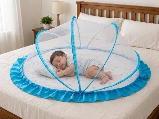 GYRO COLLECTION Premium Foldable Baby Mosquito Net HDPE - High Density Poly Ethylene Washable Kids Mosquito Net-image-42