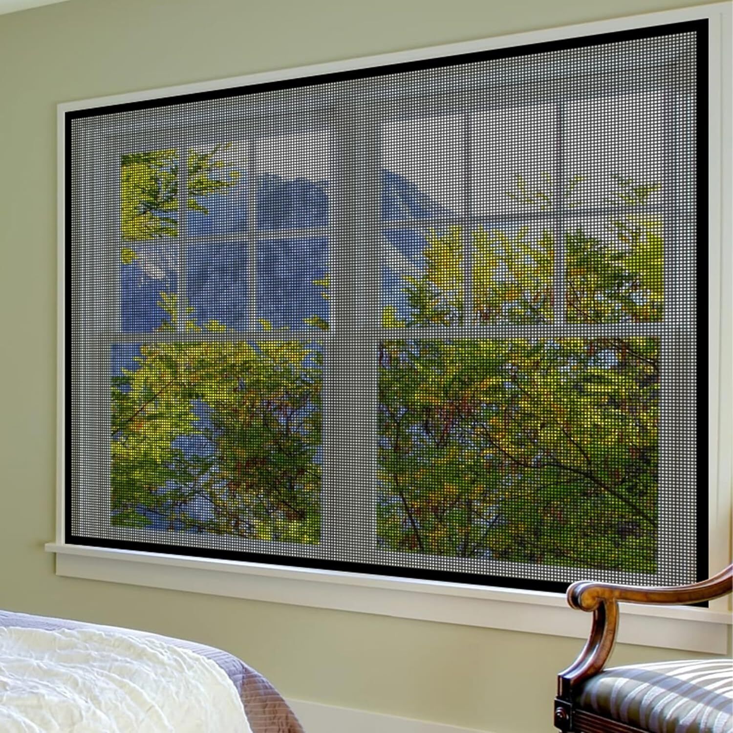 4*6 ft. Black Mosquito Net For Window Polyester Washable Adults Mosquito Net-image-26