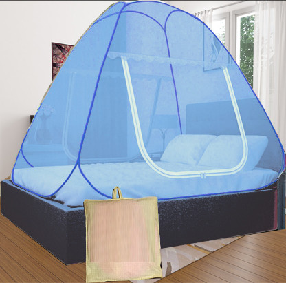 khanjan fashion Polyester Kids Washable BLUE machardani bachchon mosquito net double bed tent 8/8foldable king size wi Mosquito Net image 1