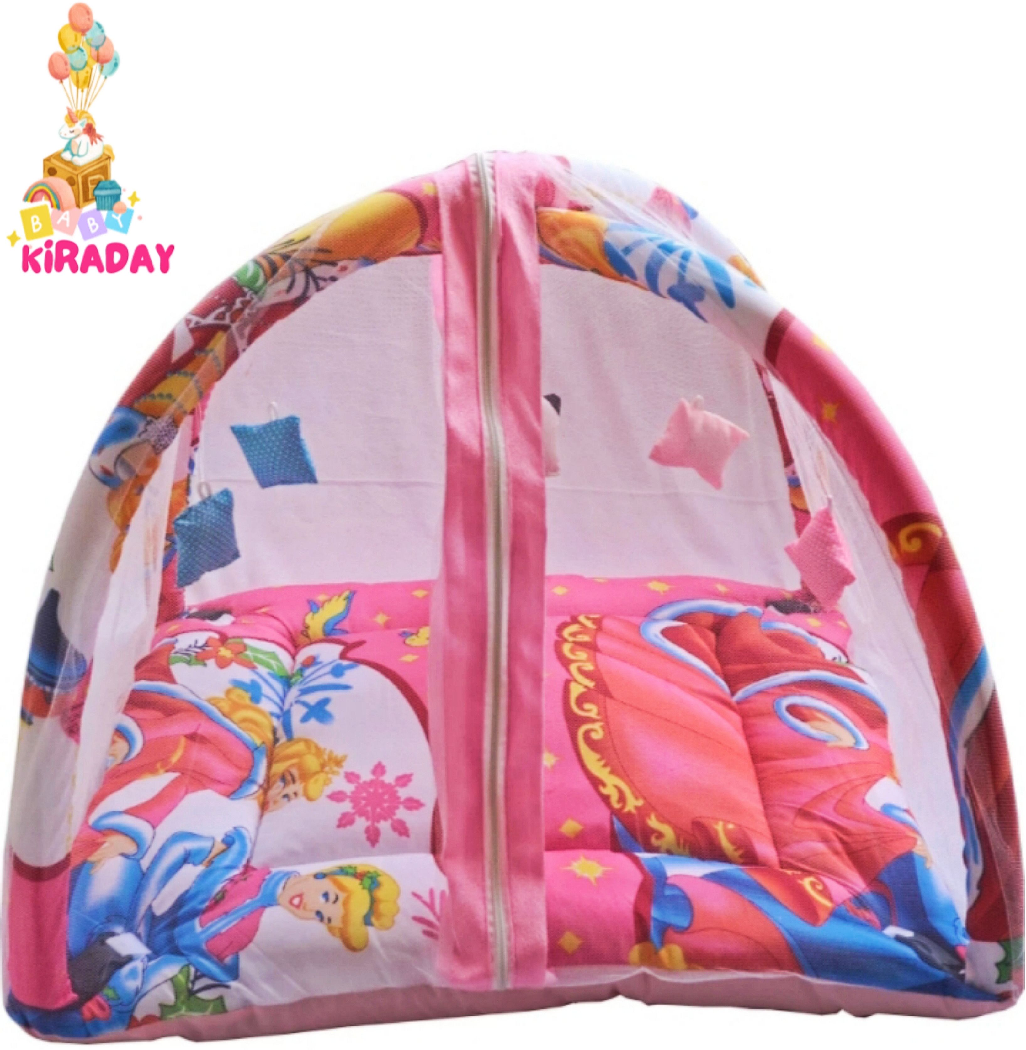 Baby bedding mosquito net gym Princes multicolor Polyester Washable Infants Mosquito Net-image-43