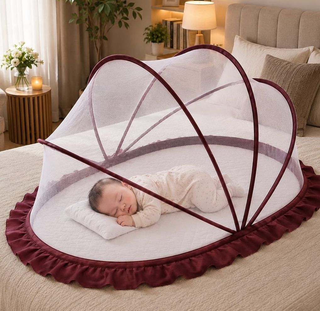 rit Foldable Baby Mosquito Net HDPE - High Density Poly Ethylene Washable Infants Mosquito Net-picture-29