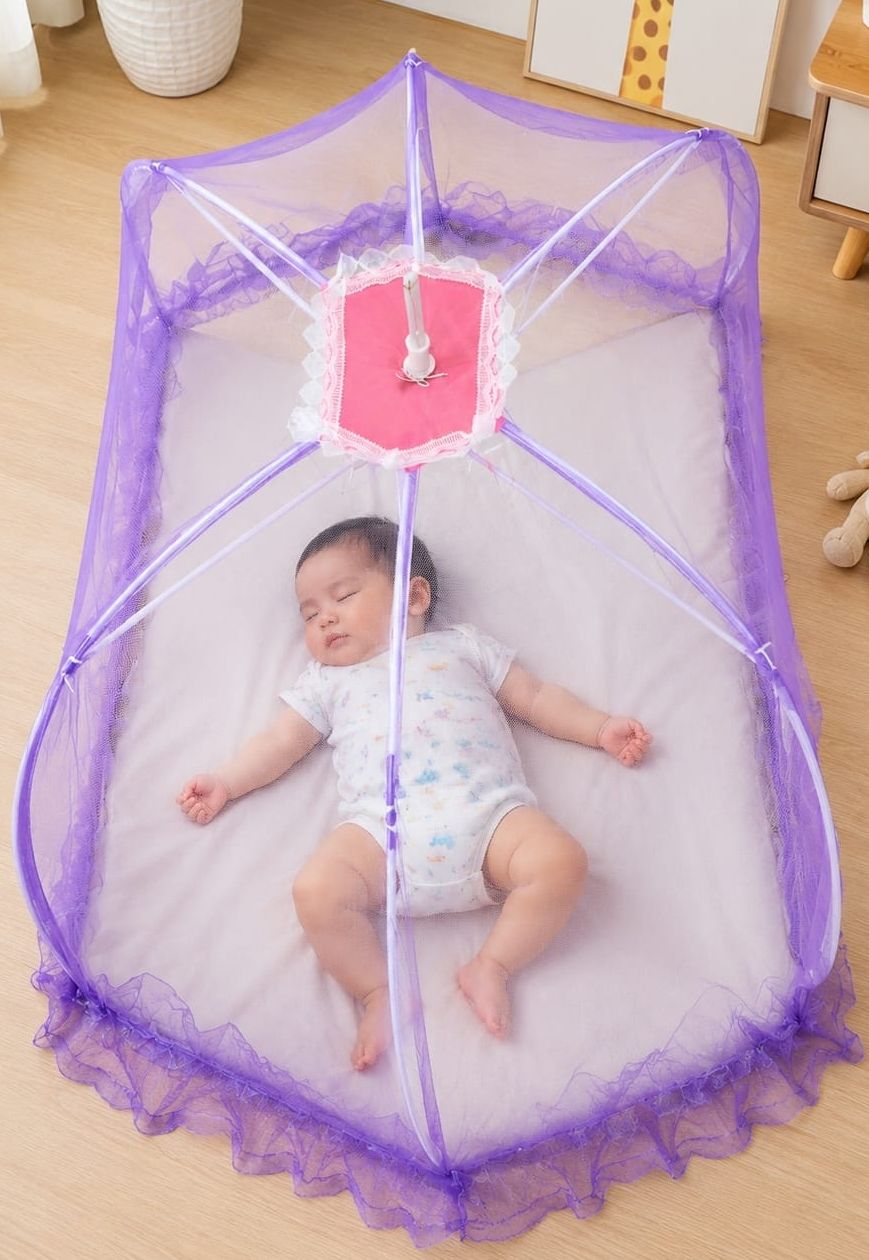 new stylehub Stylehub purple 6 shikh oval baby mosquito net 039 Nylon Washable Infants Mosquito Net-picture-15