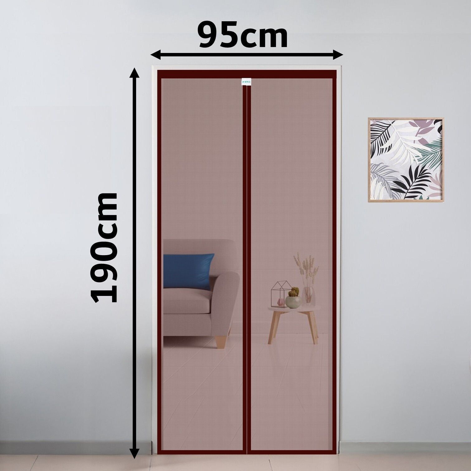 Auto-Closing Magnetic Door Polyester Washable Adults Mosquito Net-image-16