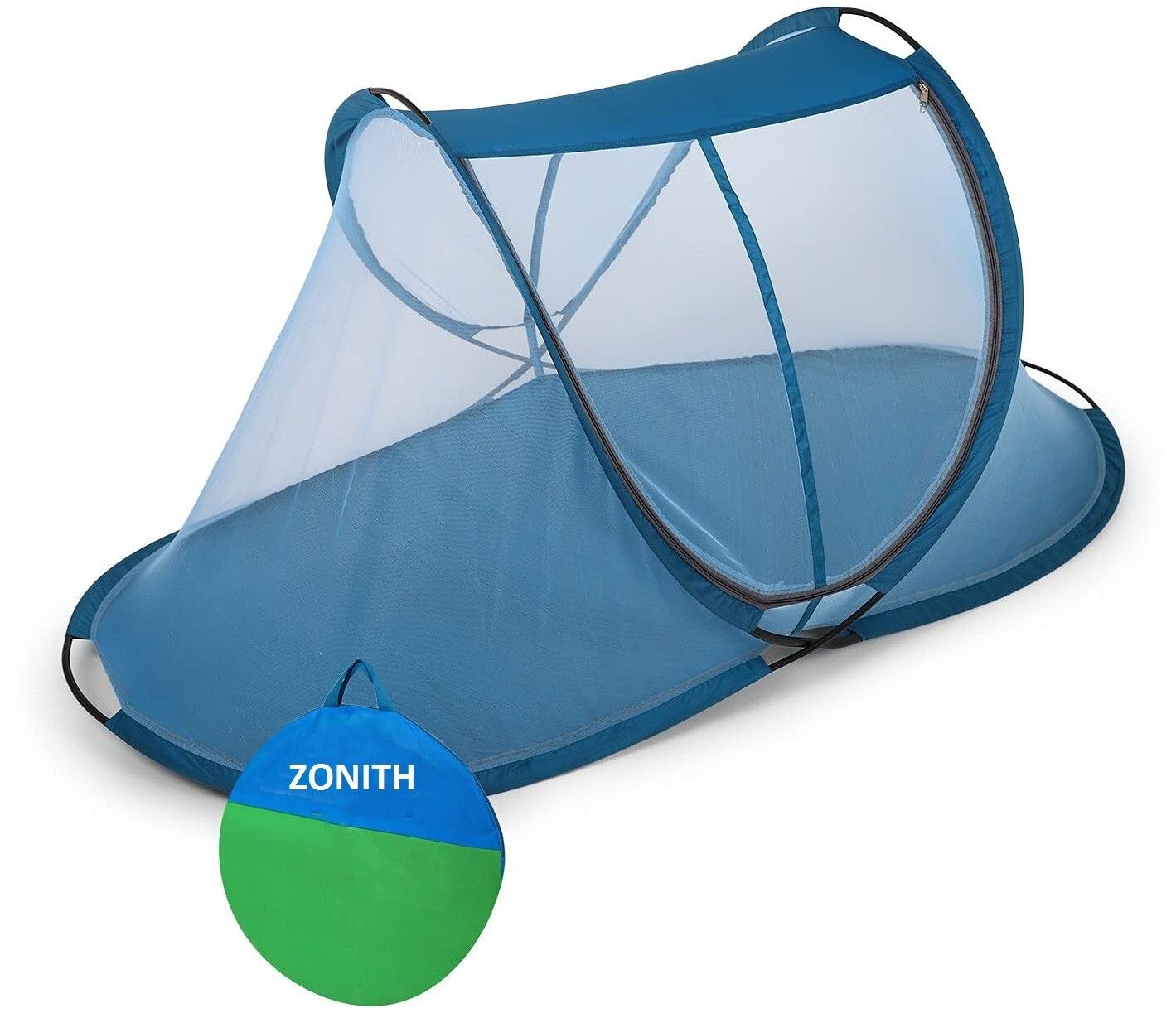 zonith Polyester Adults Washable Foldable Mosquito Net for Single Bed, Single Bed Macchardani with Base Mosquito Net-picture-10