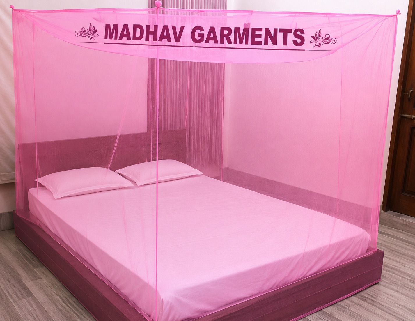 madhav premium mosquito net Polyester Washable Adults Mosquito Net-image-8