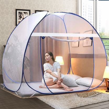 Polyester Kids Washable WHITE-AA-CCC machhardani wala jhula mosquito net repair tape machardani tent ho Mosquito Net-image-44