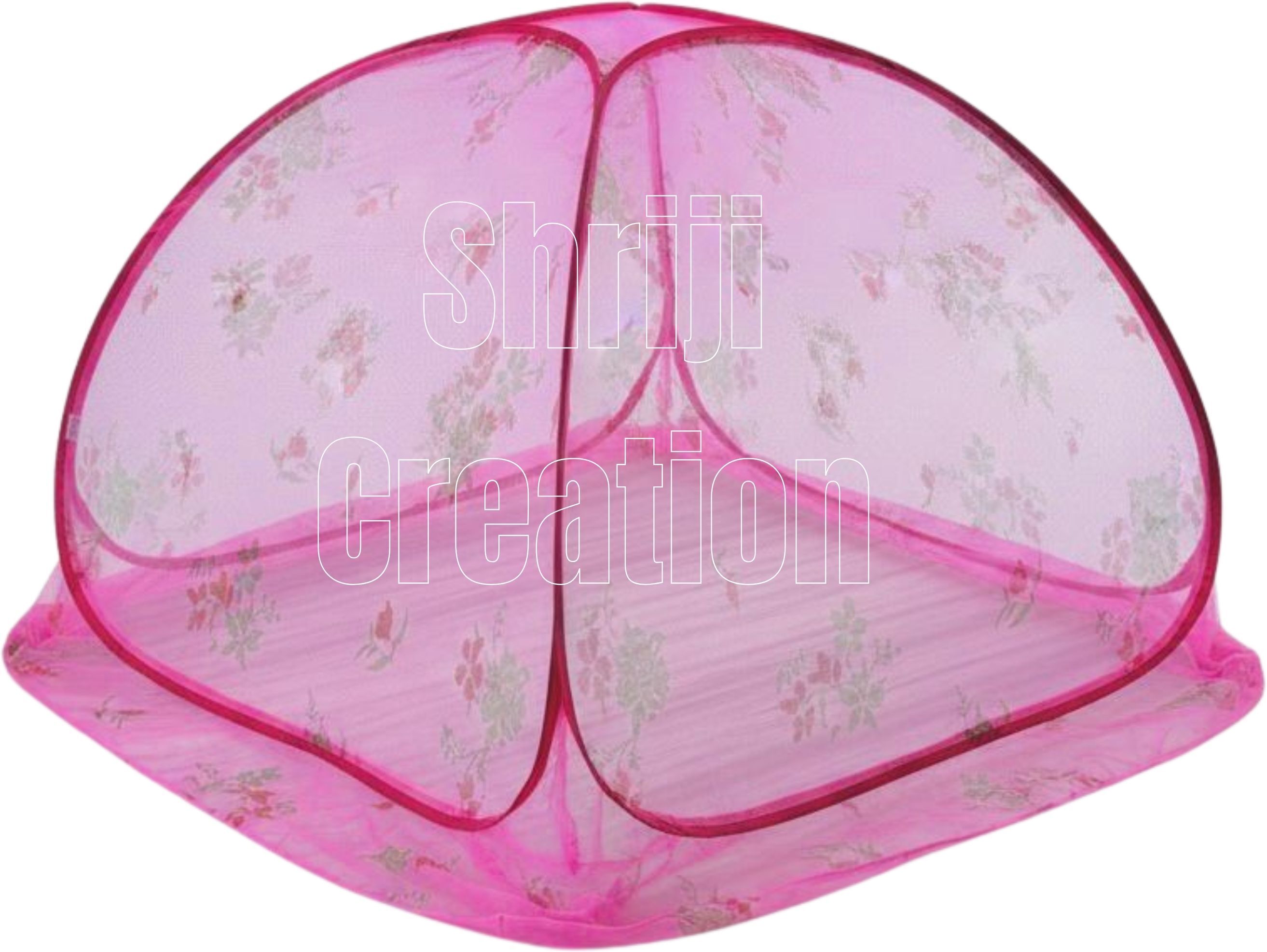 Foldable Baby Mosquito Net For 0 to 36 Months Old baby with 3ftx3ftx2.5ft Size Polyester Washable Kids Mosquito Net-image-13