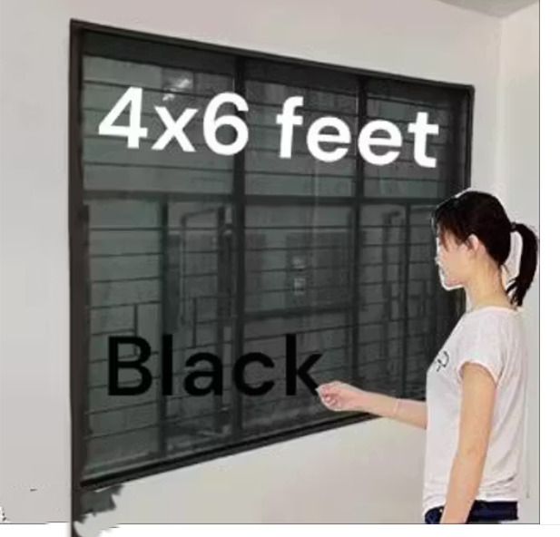 4*6 Feet Black Window Mosquito Net HDPE - High Density Poly Ethylene Washable Adults Mosquito Net-image-21