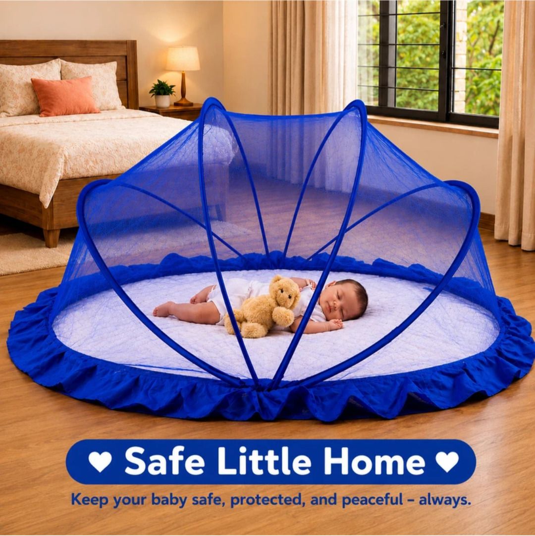 Foldable Crib Baby Mosquito Net HDPE - High Density Poly Ethylene Washable Kids Mosquito Net-image-20