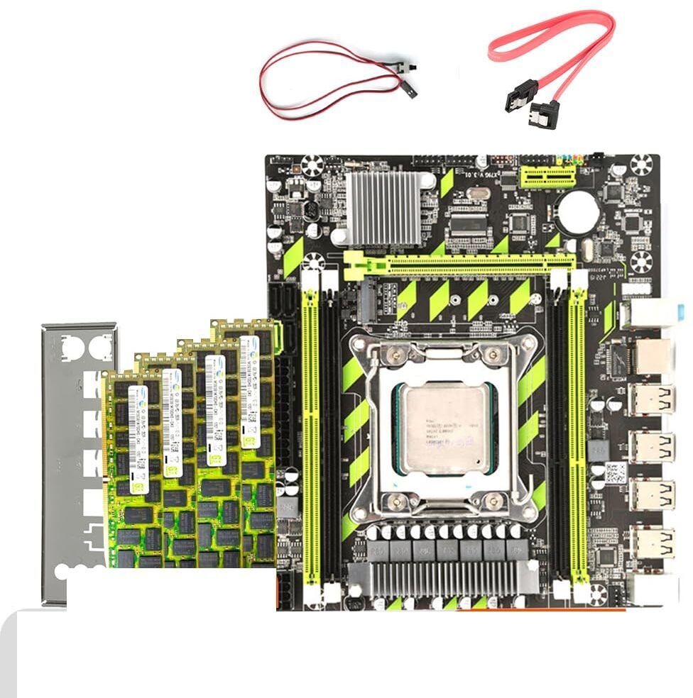 mytechvision X79 with 2650v2 LGA 2011Socket Mini-ATX Intel C602 Chipset DDR3 Motherboard for Desktop, Server-image-41