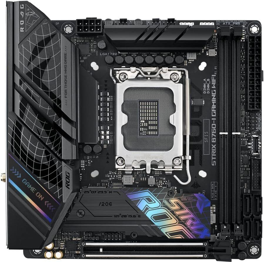 ASUS ROG STRIX B760-I GAMING WIFI Intel® B760 Chipset DDR5 LGA 1700Socket Mini-ITX Intel B760 Chipset DDR5 Motherboard for Desktop-image-49