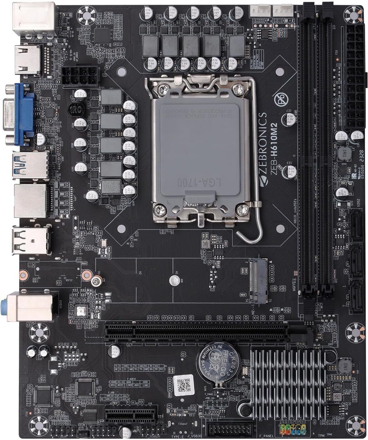 ZEBRONICS H610-M2 Micro-ATX LGA 1700 Socket LGA 1700Socket Micro-ATX Intel H610 Chipset DDR4 Motherboard for Desktop-image-5