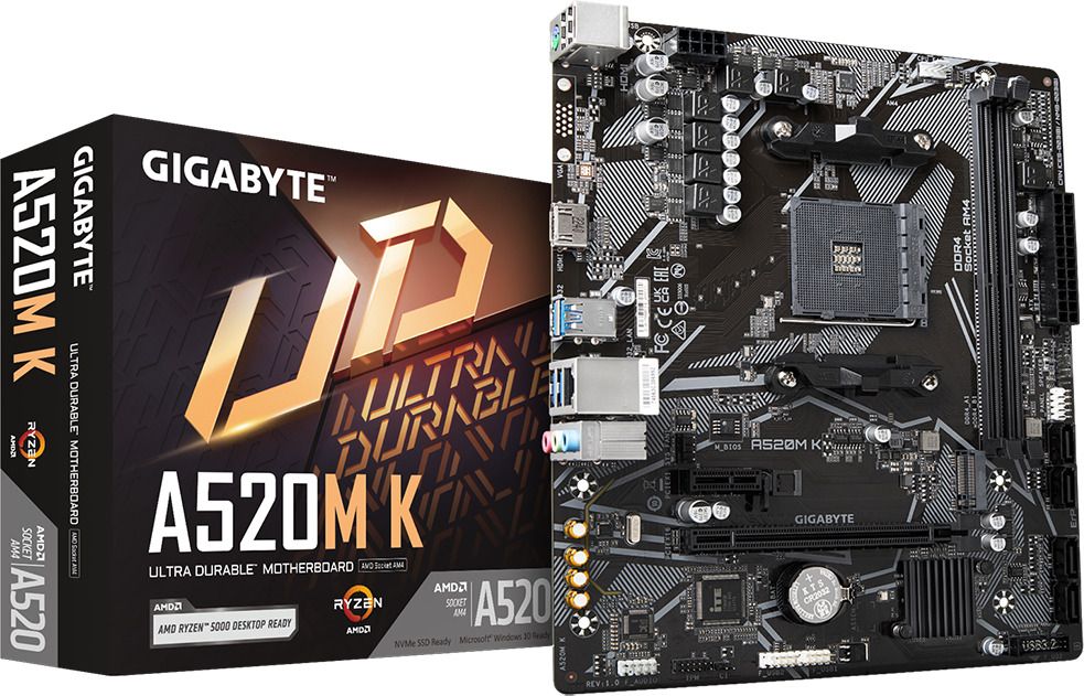 GIGABYTE A520M K AM4Socket Micro-ATX AMD 320 Chipset DDR4 Motherboard for Desktop-image-44