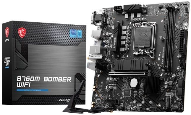 MSI B760M BOMBER WIFI LGA 1700Socket Micro-ATX Intel B760 Chipset DDR5 Motherboard for Desktop