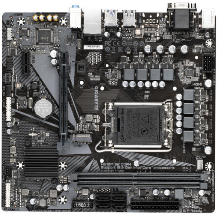 GIGABYTE H610M S2 DDR4 LGA 1700Socket Micro-ATX Intel H61 Chipset DDR4 Motherboard for Desktop image 1