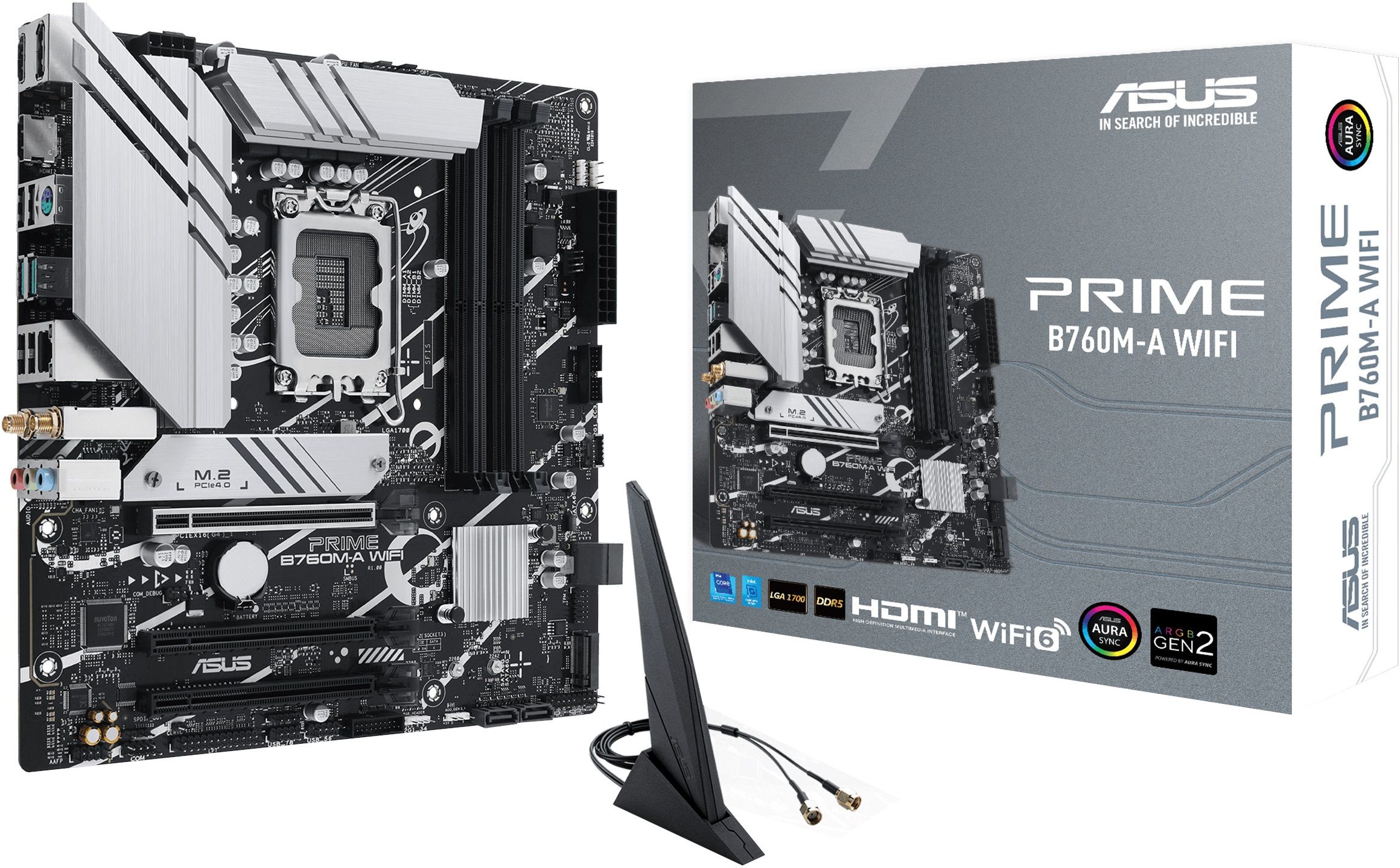 ASUS PRIME-B760M-A-WIFI LGA 1700Socket Micro-ATX Intel B760 Chipset DDR5 Motherboard for Desktop-image-8