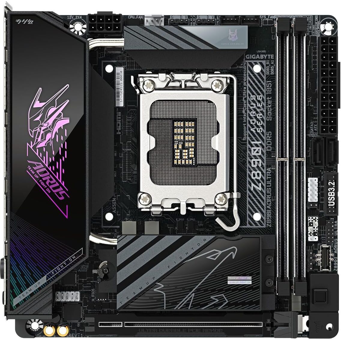 GIGABYTE Z890I AORUS Ultra LGA 1851Socket Mini-ITX Intel Z890 Chipset DDR5 Motherboard for Desktop-image-43
