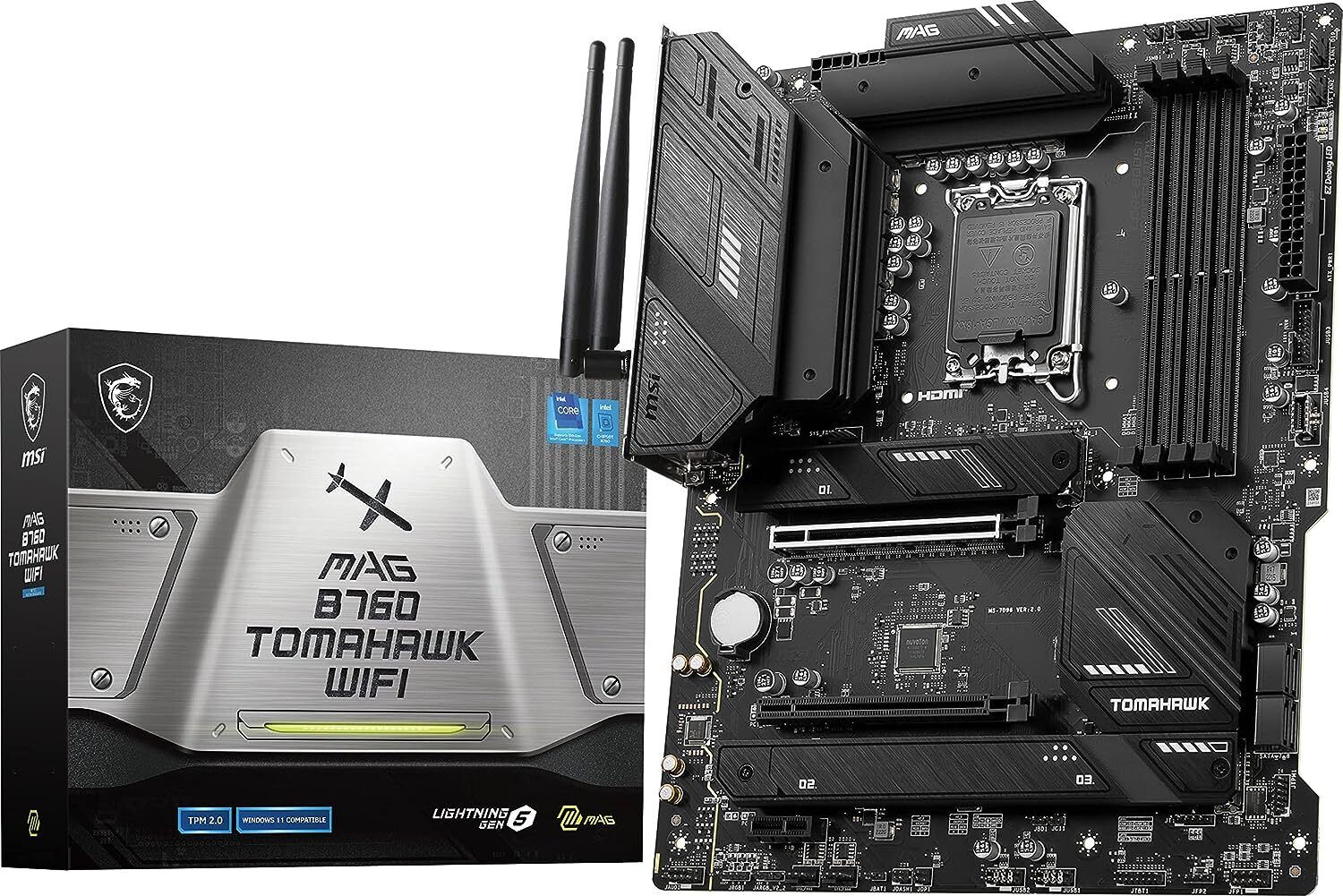 MSI MAG B760 TOMAHAWK WIFI I ATX I Socket LGA 1700 I DDR5 Gaming LGA 1700Socket ATX Intel B760 Chipset DDR5 Motherboard for Desktop-image-20