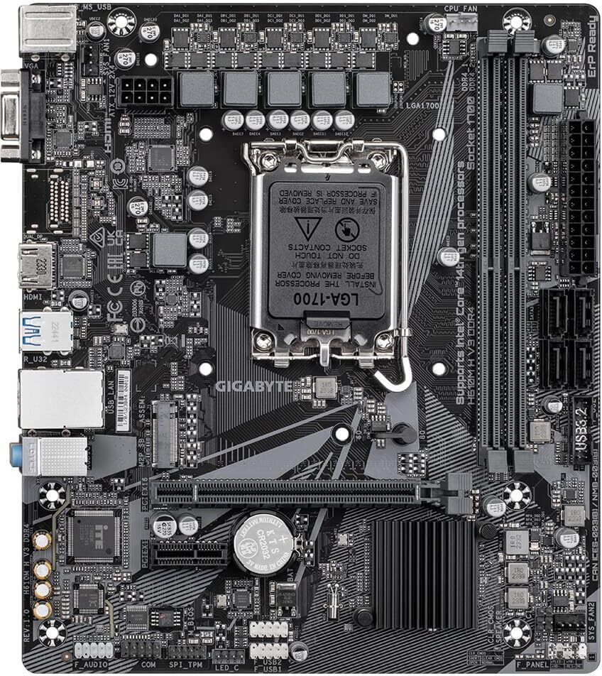 GIGABYTE H610M H V3 DDR4 LGA 1700Socket Micro-ATX Intel H610 Chipset DDR4 Motherboard for Desktop-image-12