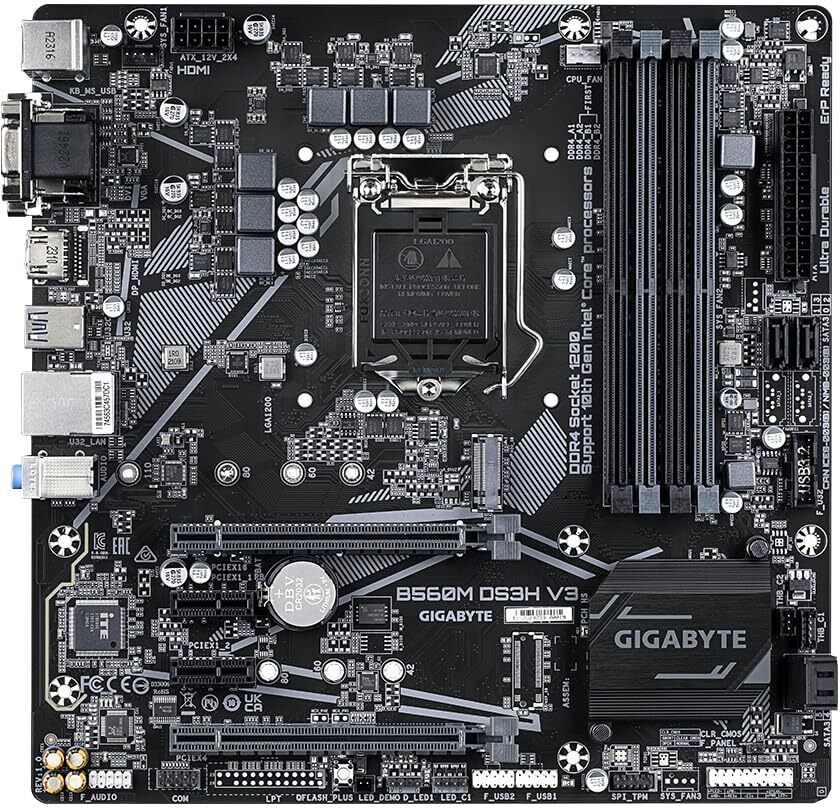 GIGABYTE B560M DS3H V3 LGA 1200Socket Micro-ATX Intel H470 Chipset DDR4 Motherboard for Desktop-image-9