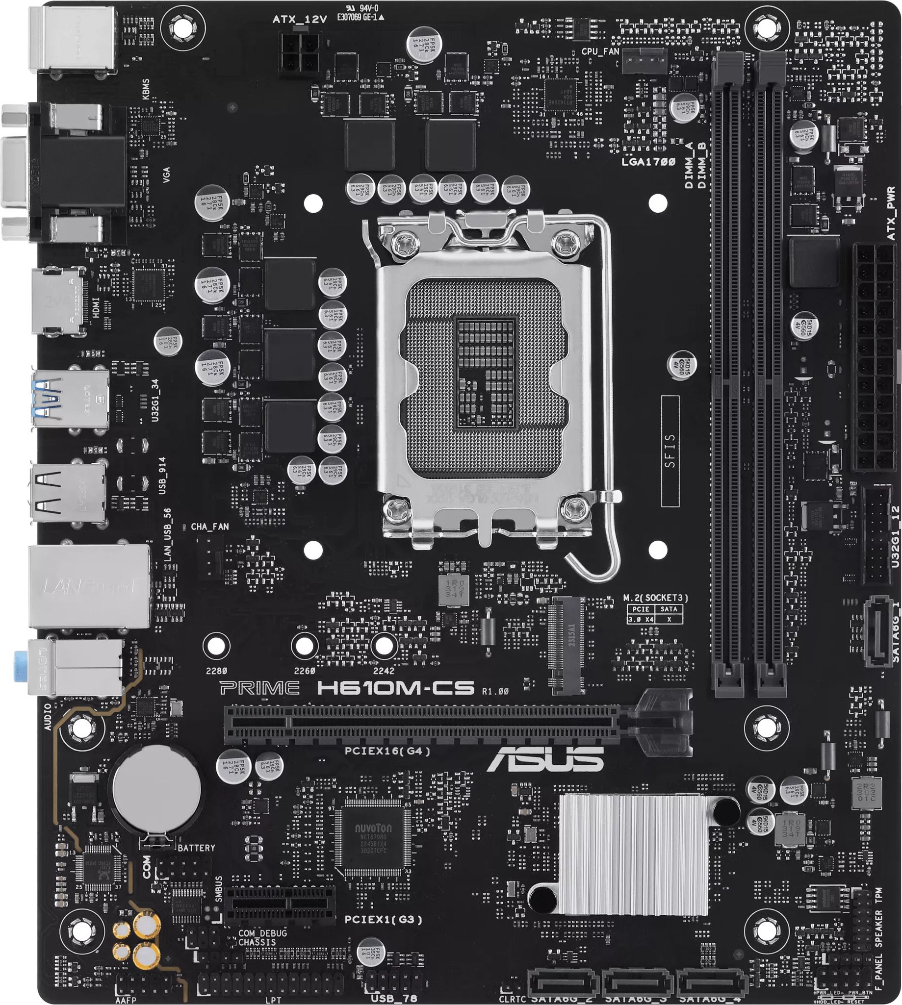 ASUS PRIME H610M-CS LGA 1700Socket Micro-ATX Intel H610 Chipset DDR5 Motherboard for Desktop-image-16