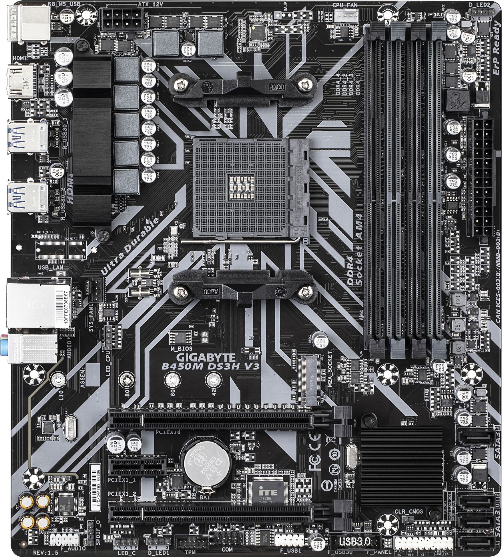 GIGABYTE B450M DS3H V3 AM4Socket Micro-ATX AMD B450 Chipset DDR4 Motherboard for Desktop-image-13