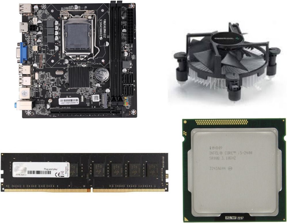 ZEBRONICS H61-i5-8GB-PFAN-COMBO LGA 1155Socket ATX Intel H61 ExpressChipset DDR3 Motherboard for Laptop-image-41