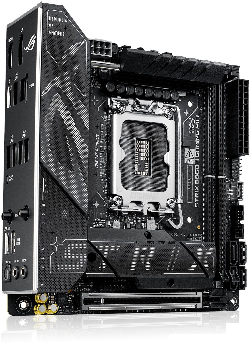 ASUS ROG STRIX B860-I GAMING WIFI LGA1851 RL-ILMSocket Mini-ITX Intel B860 Chipset DDR5 Motherboard for Desktop-image-48