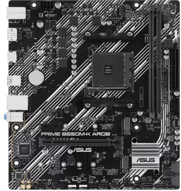 ASUS Prime B550M-K ARGB AM4Socket Micro-ATX AMD B550 Chipset DDR4 Motherboard for Desktop-image-17