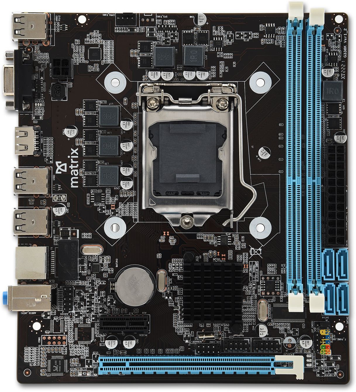 MATRIX MXH55 LGA 1156Socket Micro-ATX Intel H55 Chipset DDR3 Motherboard for Desktop
