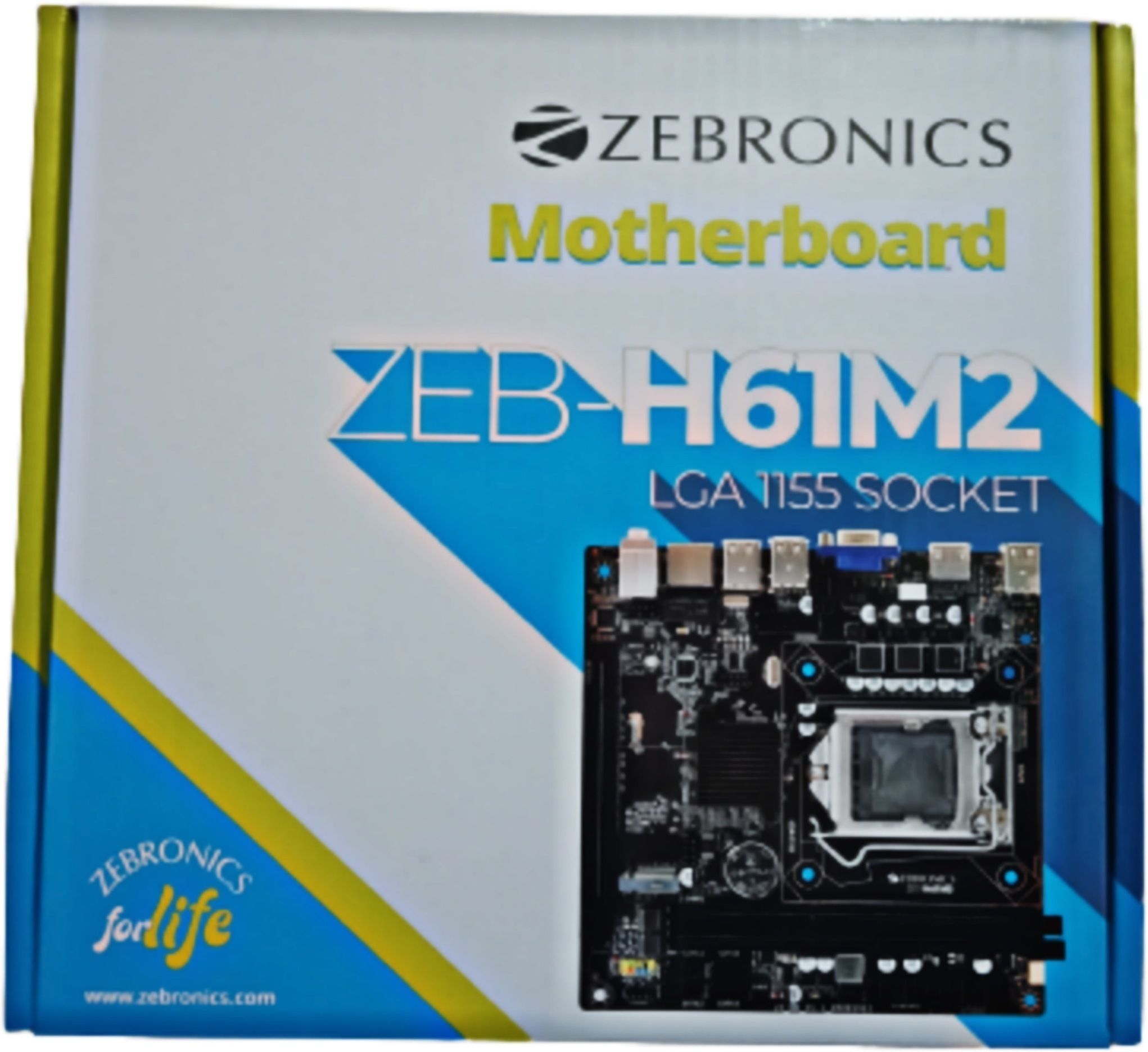ZEBRONICS Zeb H61M2 with M2 slot LGA 1155 Socket LGA 1155Socket Micro-ATX Intel H61 Chipset DDR3 Motherboard for Desktop, Workstation