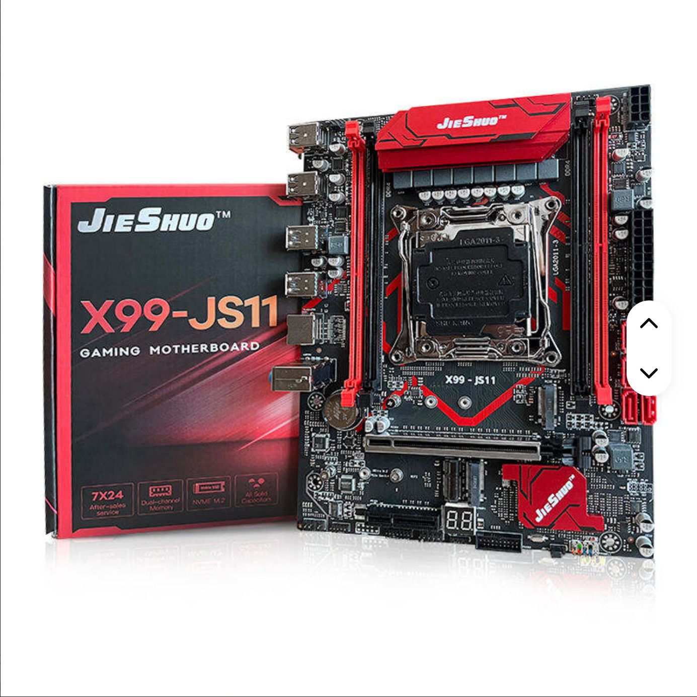 JieShuo X99 motherboard with 16gb Ram and E5 2697(14 Core 28 Thread) processor LGA 2011-v3Socket Mini-ATX Intel X99 Chipset DDR4 Motherboard for Desktop-image-19