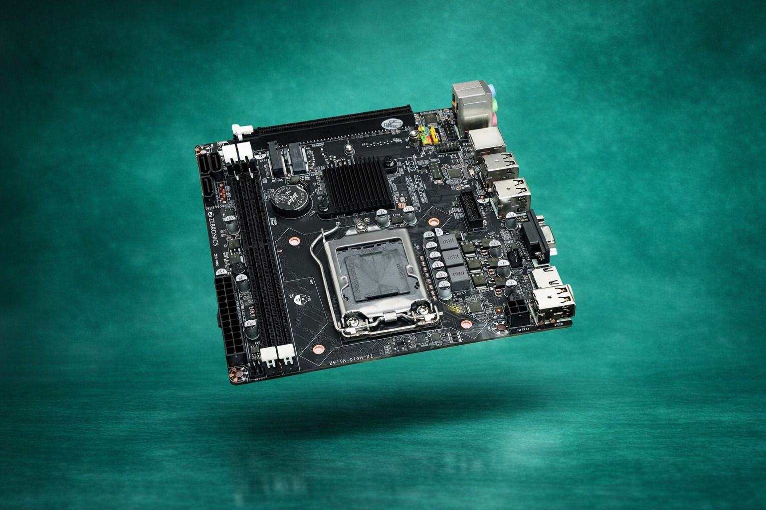 Nayantara ZEBRONICS-H61M2-LGA 1155 SOCKET LGA 1155Socket Micro-ATX Intel H67 Chipset DDR3 Motherboard for Desktop, Workstation