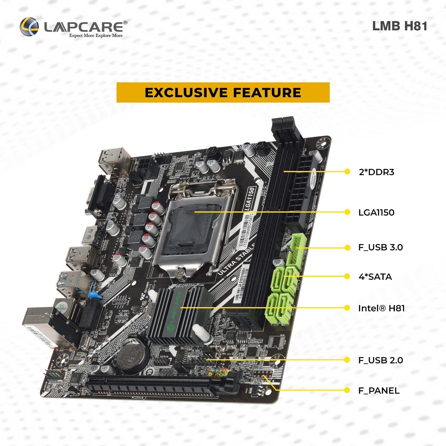 Maya solutions h81 LGA 1150Socket Micro-ATX Intel 3420 Chipset DDR3 Motherboard for Desktop-image-46
