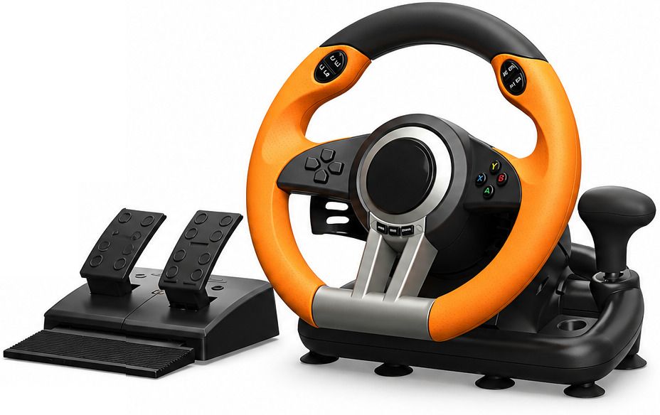 HG WORLD V3 PRO Gaming Steering Wheel with Pedals, 180° Steering Rotation,Racing wheel with Car Steering Game Set for Realistic Driving Experience-image-37