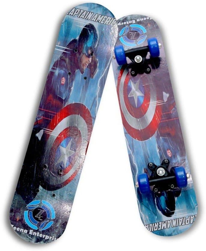 s.v.enterprises c america Portable Handheld Skateboard, 24" Light Flashing 4 Wheels Motorized Skateboard-picture-42