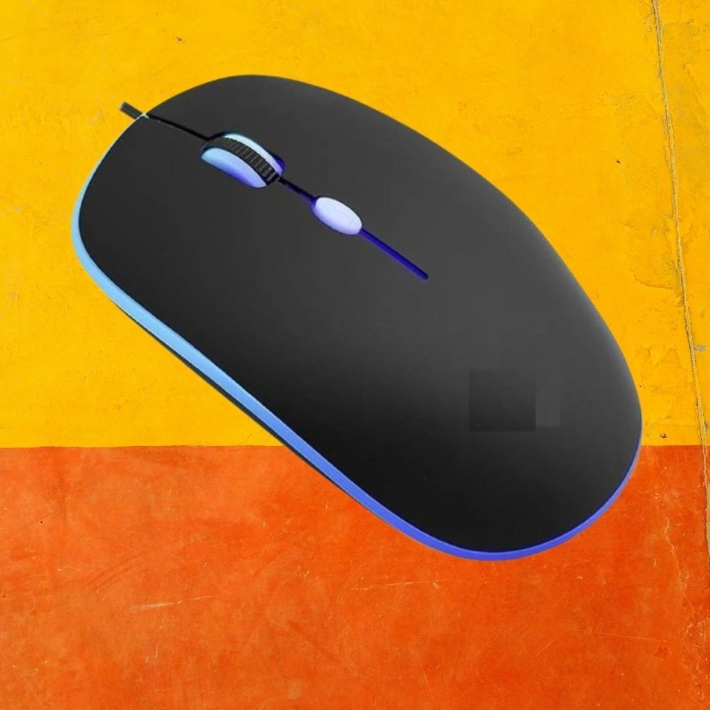 MAKMONI Computer Mouse Wired, Silent USB Mouse - Slim & Compact USB Mouse MB114 Wired Right Handed Optical Gaming Mouse-image-24