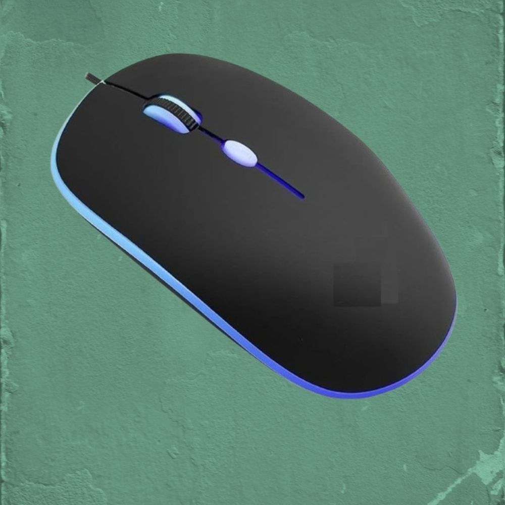 MAKMONI Computer Mouse Wired, Silent USB Mouse - Slim & Compact USB Mouse MB165 Wired Right Handed Optical Gaming Mouse-image-22