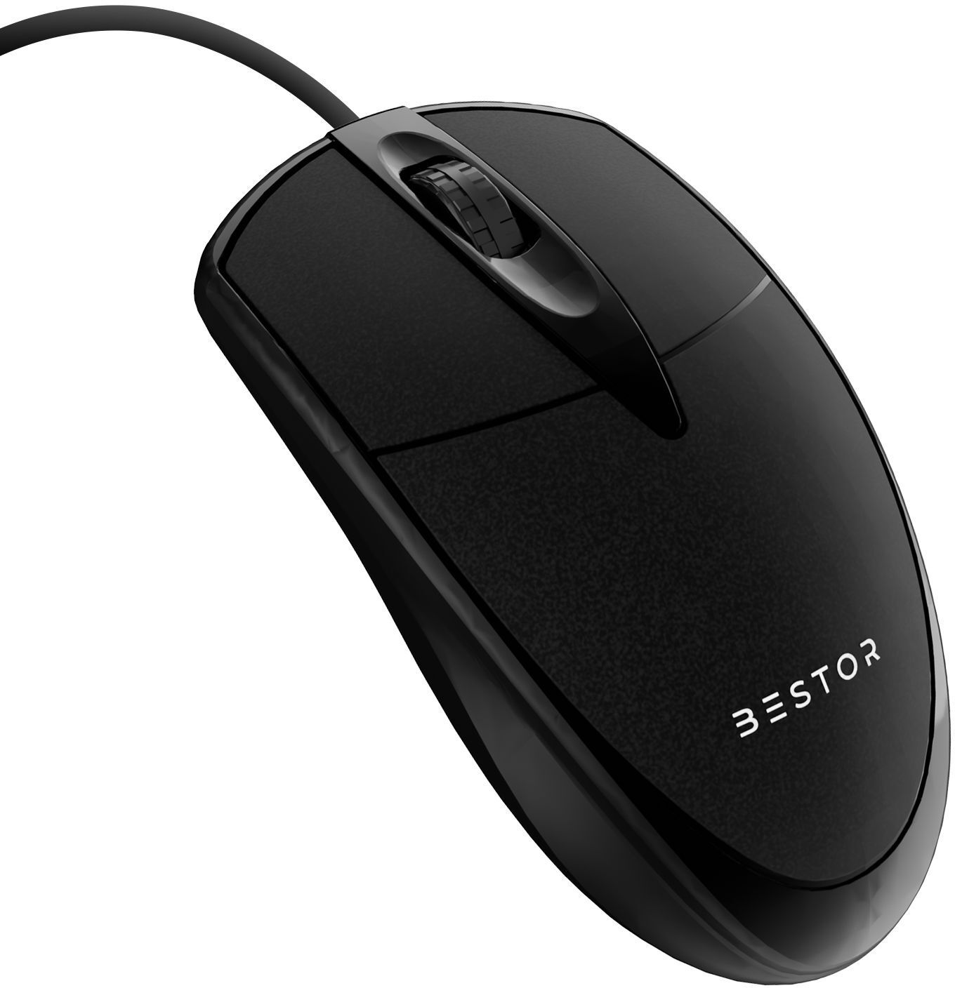 Bestor ClickLite 1000DPI Precision Mouse Wired Ambidextrous Optical Gaming Mouse-image-12