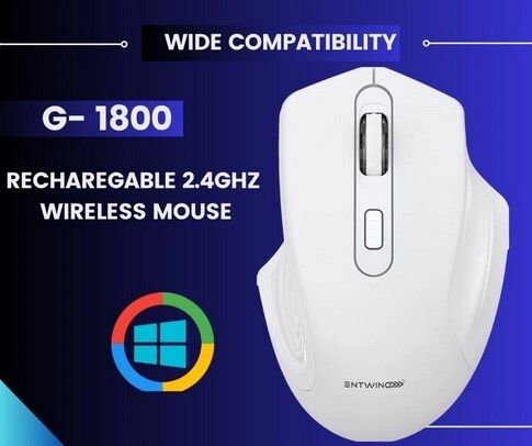 ENTWINO G-1800 WIRELSS REACHARGABLE GAMING MOUSE Right Handed Optical Gaming Mouse With Bluetooth-picture-46