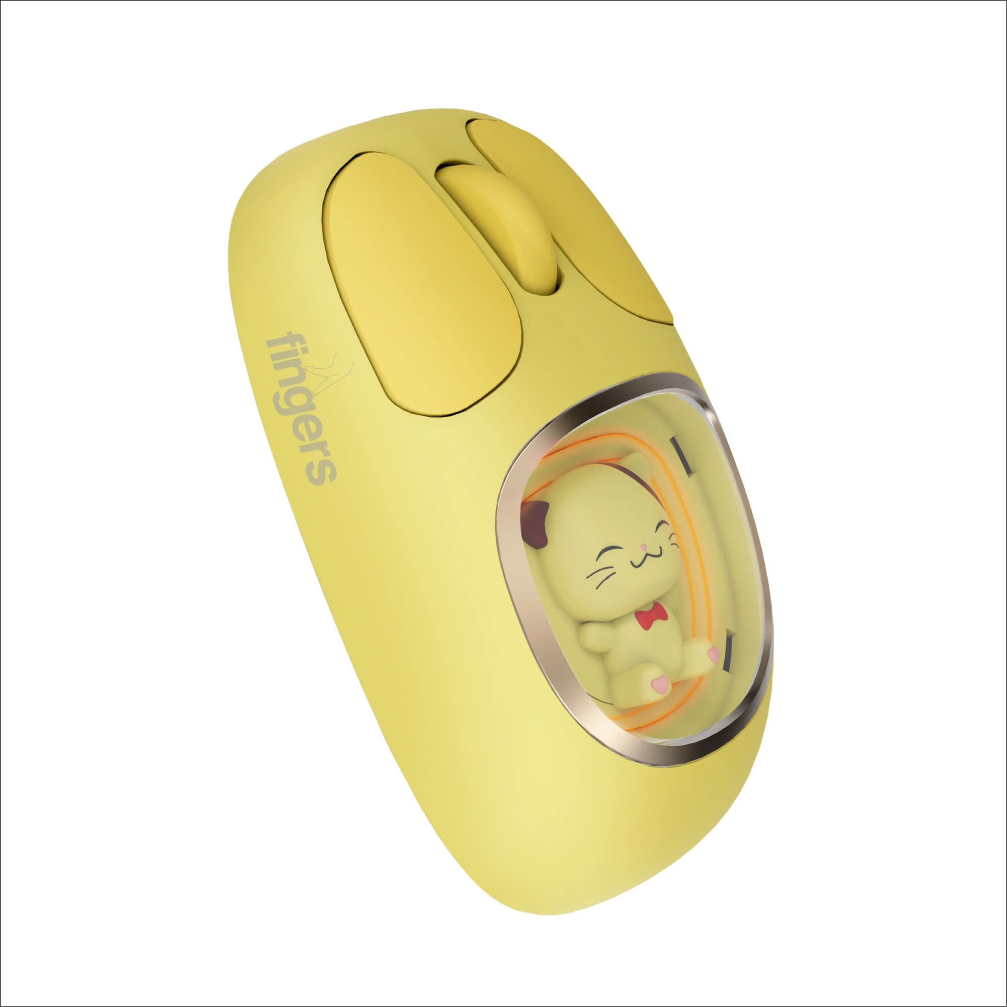 FINGERS CuteClicks WB4 With RGB Lights Wireless Ambidextrous Optical Mousewith Bluetooth-image-32