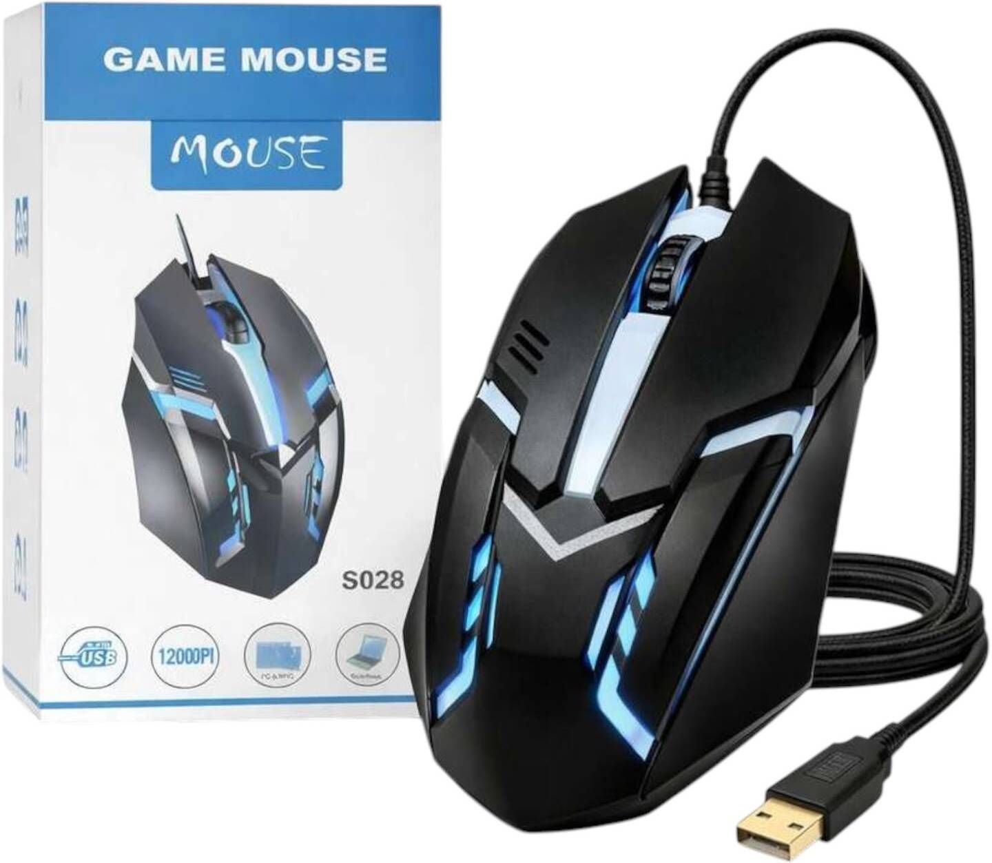 Divyanshi Collection S028 Gaming Mouse Wired Ambidextrous Optical Gaming Mouse-picture-13