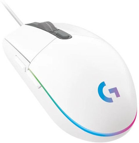 Logitech G203-White Wired Ambidextrous OpticalGaming Mouse-image-13