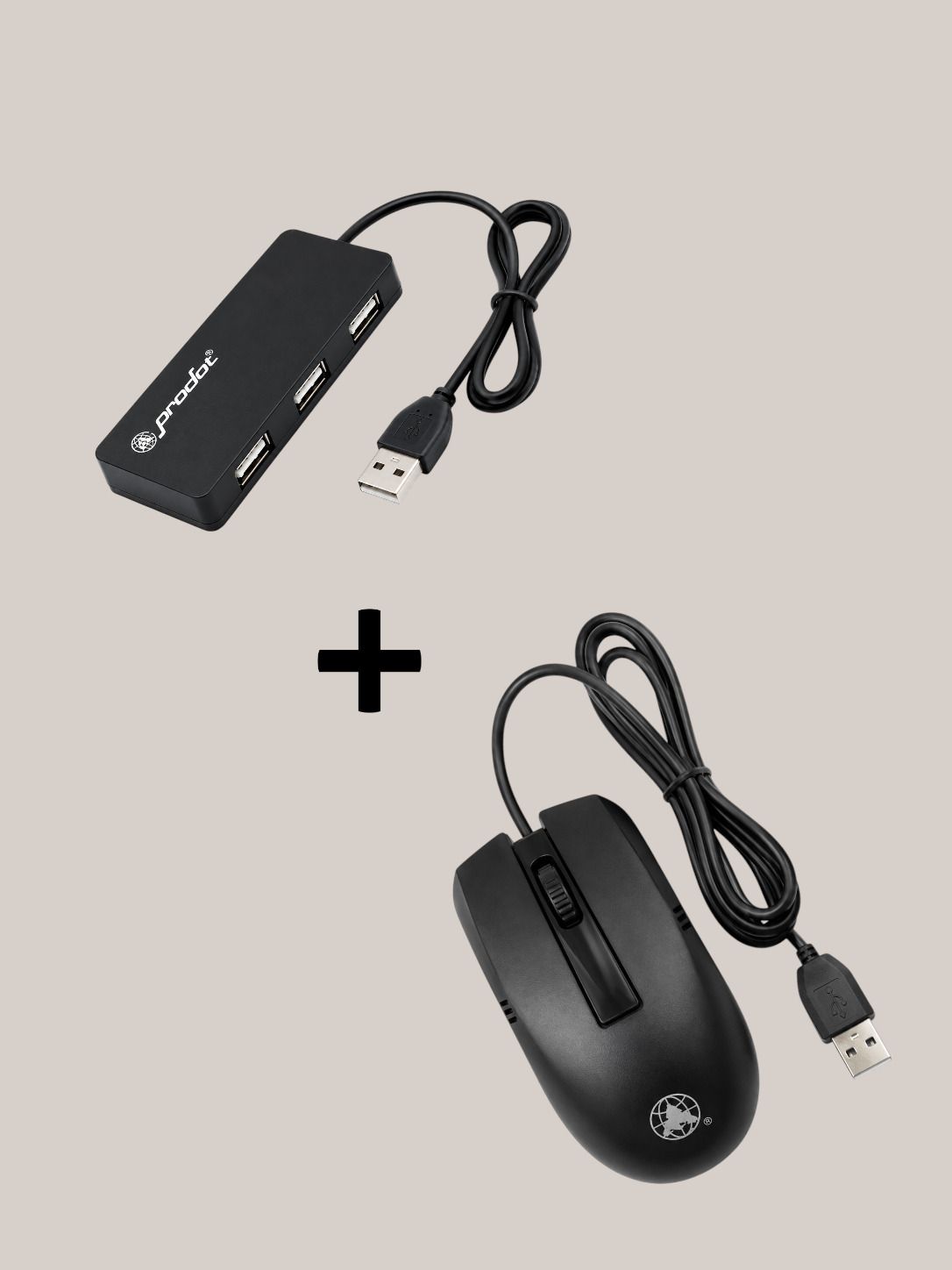 RB TECH WIRED MOUSE 4 PORT HUB COMBO PACK OF 2 Wired Ergonomic Optical Gaming Mouse-image-47