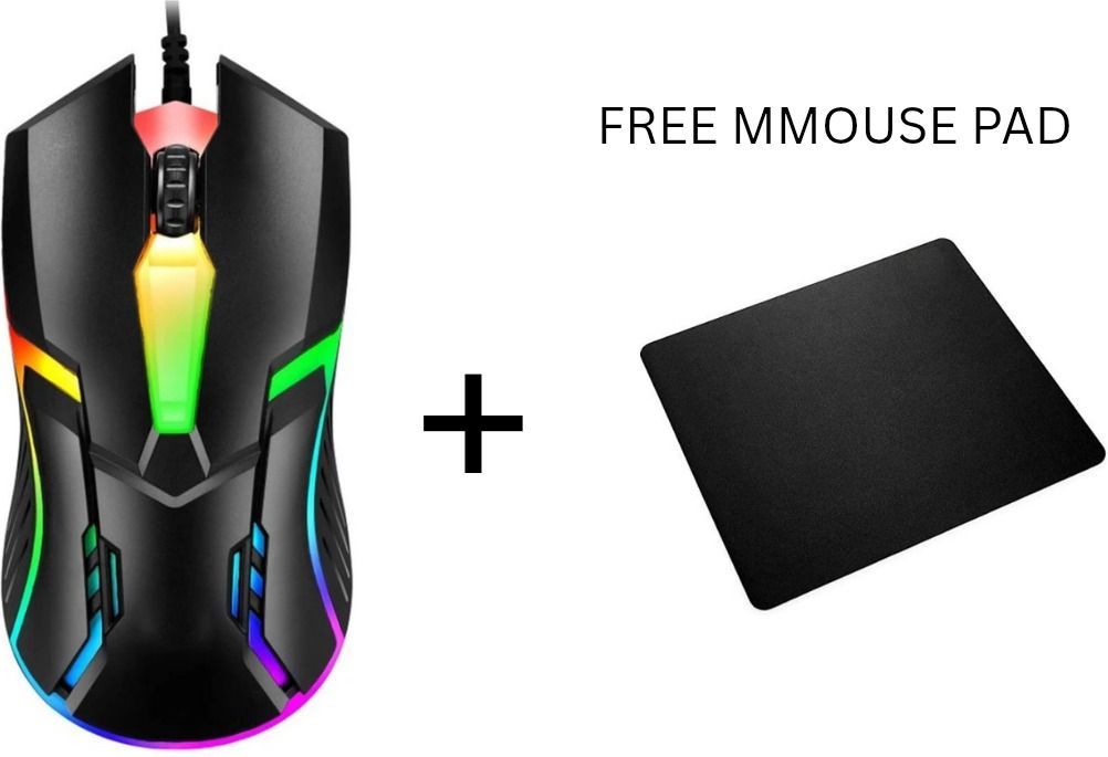 sanwaliya traders IVOOMI Wired USB Gaming Mouse With RGB Light Wired Ergonomic Optical Gaming Mouse-picture-18