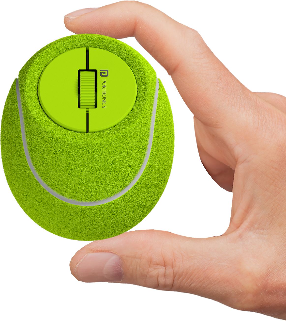 Portronics ToadPlay Tennis Mini Wireless Mouse,Dual Wireless Connectivity, Rechargeable Ergonomic Optical Mouse-image-4