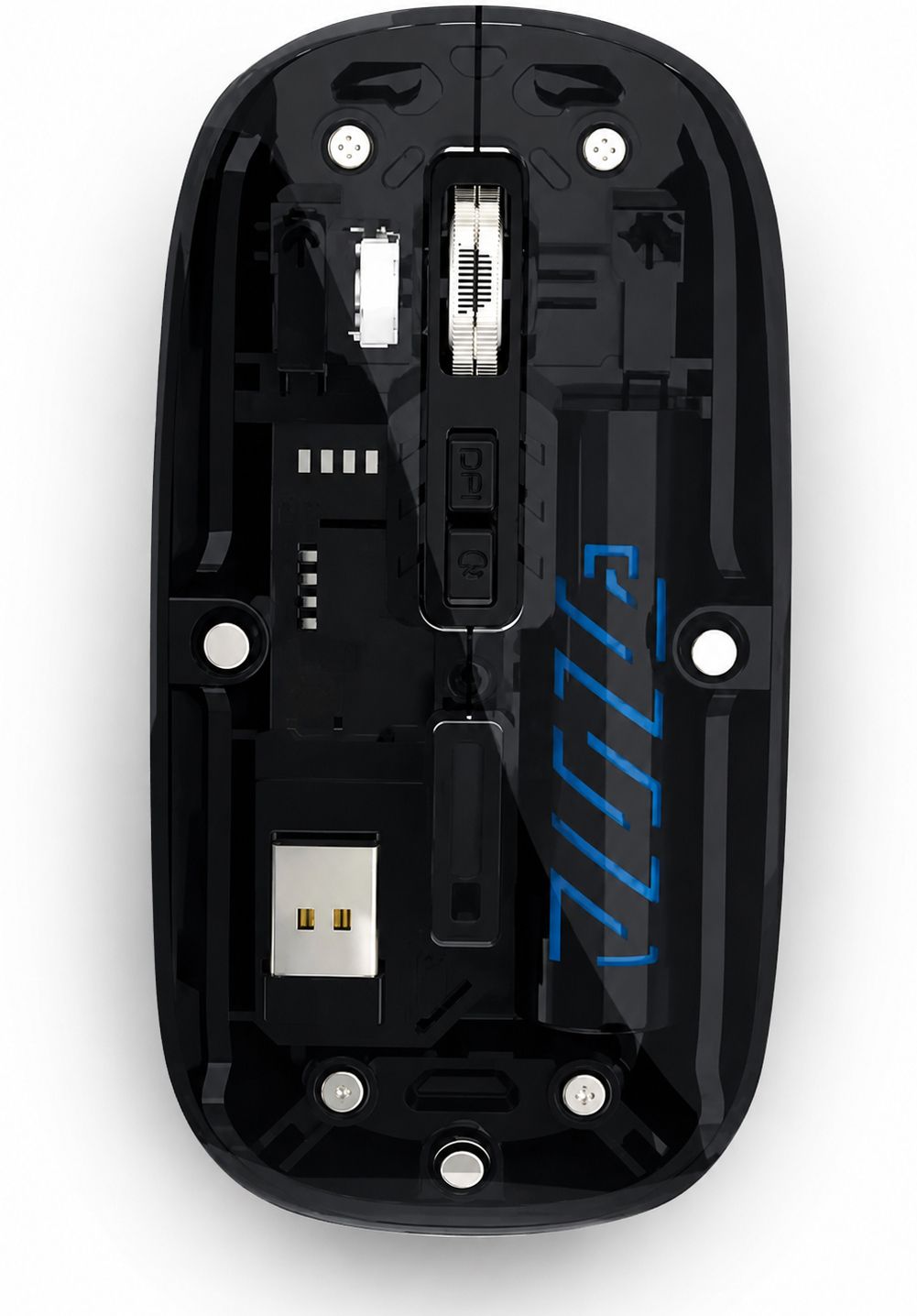 mPix Rechargeable Wireless Mouse Bluetooth Connectivity with 1600 DPI Tracking Ambidextrous Touch Gaming Mouse With Bluetooth-image-17